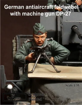1/35 Фигури от смола на Модела комплекти Историческа сцена пулеметчик в разглобено формата на неокрашенный