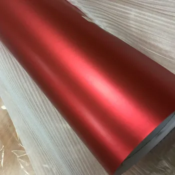 10/20/30/40 /50x152 см Хромирани vinyl стикер с червена металликом, мат сатен червено фолио за увиване на автомобила с Фолио за увиване на тялото мотоциклет