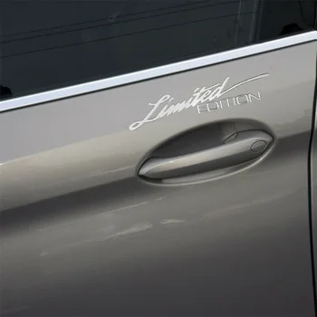2 Броя Автомобилни Стикери Сребрист Цвят Ограничена серия Логото на Емблемата на Иконата на Метални Етикети Етикети Универсални Аксесоари за украса на интериора на Колата