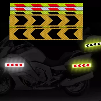 2 елемента Предупредителен автомобили светоотражающая лента, Стикер Велосипедна рамка на Мотоциклет Стикер на велосипед Декор Светлоотразителни ленти Защитна лента