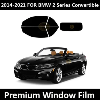 2014-2021 За BMW 2 Серия С Мек Покрив (Пълен Кола) Комплект за UV-Предварителна Оцветяването на Прозорци на Автомобили Фолио За Прозорци Черно Фолио За Автомобилни Прозорци