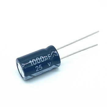 20pcs Алуминиеви Електролитни кондензатори 25v1000uf 10*17 мм 1000uf 25v 10*17 Електролитни кондензатори