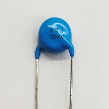 20PCS висока честота на синьо керамични чип-конденсатор20 кВ 471 До 470 pf високо напрежение източник на захранване керамичен кондензатор диэлектрический