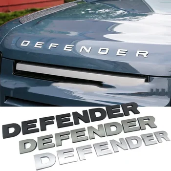 3d ABS Емблемата на Defender Букви на Автомобила Преден Капак Заден Багажник Иконата на Стикер За Land Rover L663 Trx4 TRX 4 110 2020 2021 Аксесоари