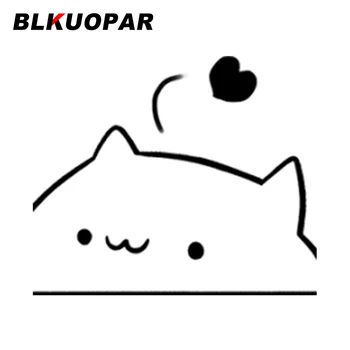 BLKUOPAR Стикер на колата Bongo Cat Meme Kawai е Забавна проста стикер на слънцезащитни кремове, Водоустойчиви Стикер, Vinyl изсичането на прозореца шлем, Скейтборд, suv