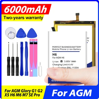 DaDaXiong Висококачествен AGMM6 AGMH6 AGMG2 AGMGloryG1 AGMX5 Нова Батерия За AGM Glory G1 G2 X5 H6 M6 M7 SE Pro + Комплект Инструменти