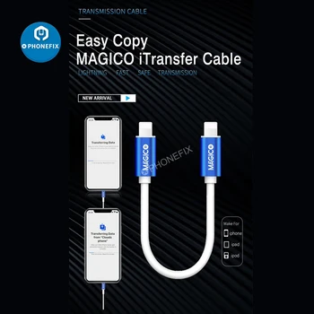 MAGICO Светкавица - Кабел Lightning OTG За прехвърляне на файлове с изображения и данни, обикновено копие на MAGICO Кабел iTransfer За iPhone 8-12 Pro за ipad