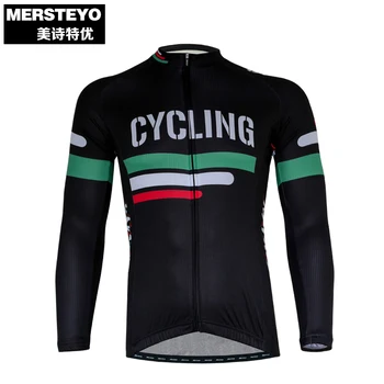 MERSTEYO Pro Мъжка Велосипедна Фланелка С Дълъг Ръкав Командване Велосипедна облекло Черен Зелен Мъжки Топ За езда МТБ Носете Ropa Ciclismo Ризи