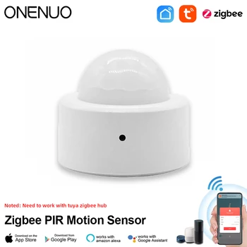 ONENUO Sasha Zigbee Mini Smart PIR Детектор за Движение, Инфрачервен Сензор на Човешкото Тяло Противоугонный Sasha App Дистанционно Управление Smart Life