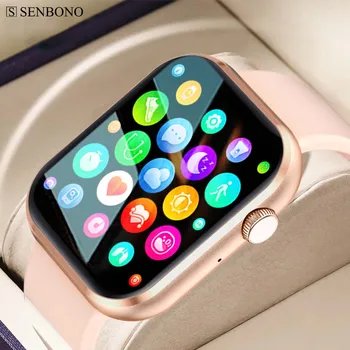 SENBONO 2023, Нови женски smart-часовници, спортни часовници с Bluetooth-разговори, Музикален плейър, фитнес тракер, умни часовници с сърдечния ритъм, женски Мъжки + КУТИЯ