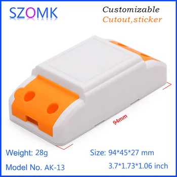 SZOMK, Пластмасов корпус, led контакти (4шт) 93*44*27 мм на корпуса превключвател корпус, пластмасов корпус сам електронен пластмасов корпус
