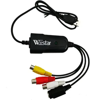 USB 2.0 Easy Cap Карта заснемане на видео, TV, DVD, VHS, DVR Easier Cap Поддръжка на устройства за видеозапис USB Win10