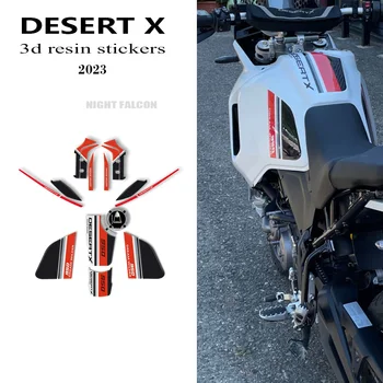 Аксесоари за мотоциклети 3D гел стикер от епоксидна смола Комплект за защита на резервоара за DUCATI DESERT Х 2022 2023