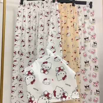 Аниме Sanrio Hello Kitty My Melody Пижамные панталони Женски демисезонные Свободни мультяшные Нови домашни Панталони За почивка Може да се носи на улицата