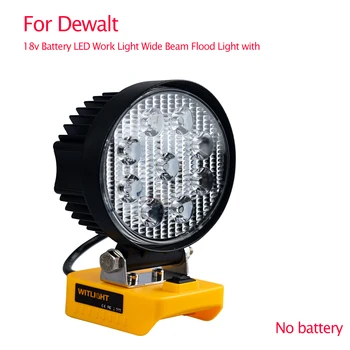 Безжична Led лампа за DeWalt 20v 60v Flex Max Battery Led Работна лампа с Бързо Зареждане с Type-C Широколучевой Прожектор с