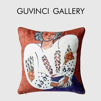 Декоративни калъфи за възглавници GUVINCI The Romanian Blouse от плат Artist Luxury Blend Текстурирани калъфка за легла и диван за офис