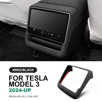 Делото Рамка за Задно виждане на Екрана от Италианската Велур за Tesla Model 3 Highland 2024-Up Със Защита От Надраскване, Аксесоари За Интериор на Автомобила