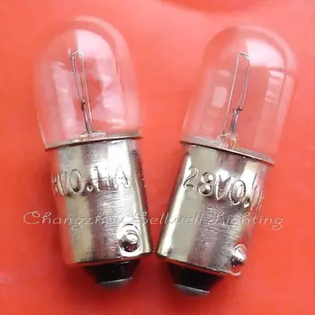 Директна продажба Тази Професионална лампа Ce Edison, New! миниатюрна лампа 28v 0.11 a Ba9s T10x28 A322