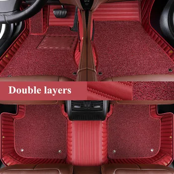 Добро качество! Обичай специални автомобилни постелки за Jeep Wrangler JL 2024-2018 4-врати водоустойчив двуслойни килими, Безплатна доставка