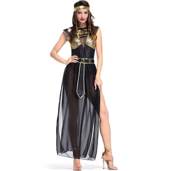 Жена cosplay, костюм на египетската кралица Клеопатра за Хелоуин