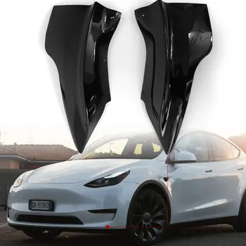 За Tesla Model 3 Y Регулируема универсален автомобилен бодикит за устни на предната броня на автомобила, спойлер, сплитер, защита от драскотини