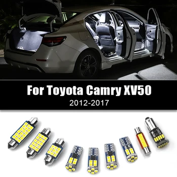За Toyota Camry 50 XV50 2012 2013 2014 2015 2016 2017 Автомобилни Led Лампи, Лампа За Четене Тоалетен Огледало Фарове Багажника Аксесоари