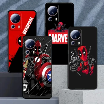 Калъф Marvel Deadpool за Xiaomi Mi 13 12X 12 11 11T 11i 10T 10 Pro Lite Ultra 5G 9T 8 A3 Черен калъф за вашия телефон