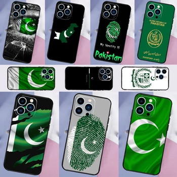 Калъф с Флага на Пакистан За iPhone 15 14 Pro 11 12 13 Pro Max XS X XR 7 8 Plus SE 2020 12 13 Mini Мека Корица