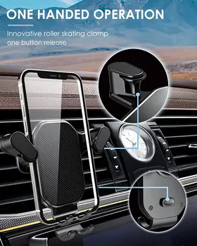 Кола за телефон Gravity, поставка за мобилен телефон, GPS поддръжка, определяне на автомобилния вентилационни отвори за iPhone 13 12 11 Pro Max Xr Xiaomi Samsung