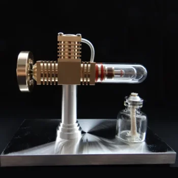 Комплект двигателя на Стърлинг, модел на двигателя външно горене с кварцова топлинна тръба, свободнопоршневой двигател, Креативен подарък за рожден Ден за мъже