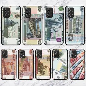 Луксозни Пари, банкнота в руски рубли, калъф за телефон Samsung Galaxy S10 S20 S21 Note10 20Plus Ultra Shell