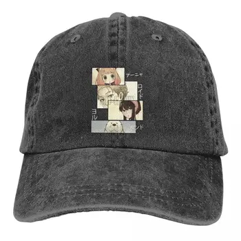Лятна шапка с сенника, семейни хип-хоп шапки Forger, Ковбойская шапка от аниме Spy x Family, заострени шапки за баща-шофьор на камион