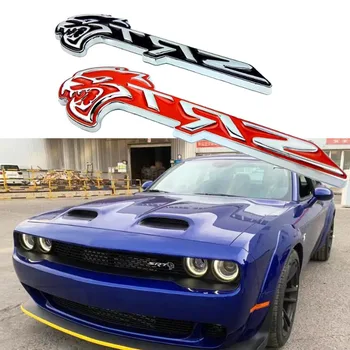 Метална емблема на Hellcat Икона на крилото, Предна решетка, 3D лого, автомобилни стикери, стикери за Chrysler Challenger Charger SRT Аксесоари