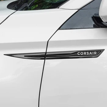 Метални етикети на вратата на колата по линия на талията за емблема Lincoln Corsair, етикети в страничното крило на автомобила, аксесоари за тялото и екстериор