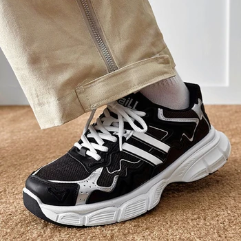 Модни летни мъжки обувки за татко, Мъжки висококачествени ежедневни обувки, Удобни дишащи мъжки спортни обувки Zapatillas Hombre