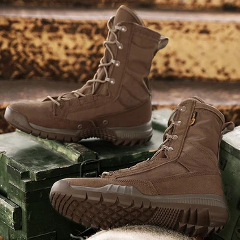 Мъжки обувки, военни обувки за възрастни, тактически обувки за пустинята, мъжки туристически обувки, мини износоустойчиви военни обувки, мъжки обувки