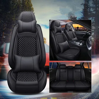 Най-добро качество! Пълен комплект калъфи за автомобилни седалки на Nissan Rogue 5 seats 2020-2014, удобни дишащи, еко-седалките Измамник 2016