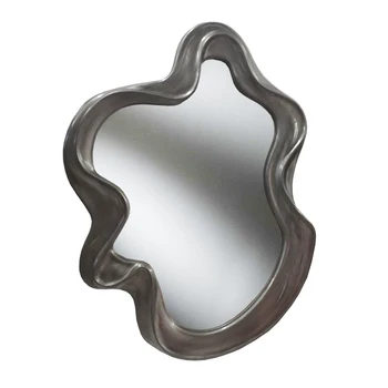 Огледало с неправилна форма, Голямо домашно огледало на съвременното изкуство, стенно, Леко луксозно бижу, Тоалетен огледало