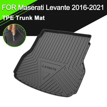 Подложка за багажника TPE ЗА автомобил Maserati Леванте 2016-2021, Водоустойчив нескользящие Гумени Аксесоари за товарни лайнери