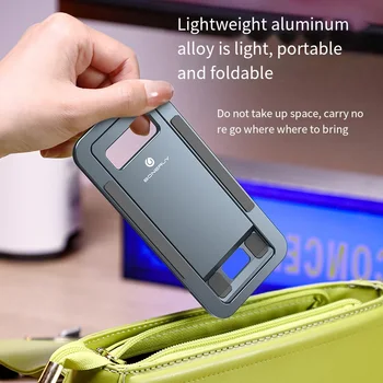 Поставка за мобилен телефон и таблет BONERUY, Ултра-преносим гъвкав държач от алуминиева сплав, поставка за мобилен телефон и таблет