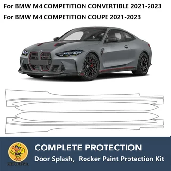 Предварително изрязани люлеещо, Защита от боя, прозрачни комплект сутиен TPU PPF За BMW M4 COMPETITION CONVERTIBLE COUPE 2021-2023