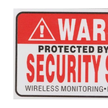 Предупредителен знак, Защитени с 24-часова система за сигурност, Стикери, Етикети на Багажника, Лаптоп, Табела на Вратата на Багажника, Стикер на скейтборд