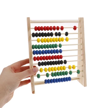 Развиване на интелекта Дървени сметало за деца Математика за деца от 3-6 години Дървени детски образователни играчки