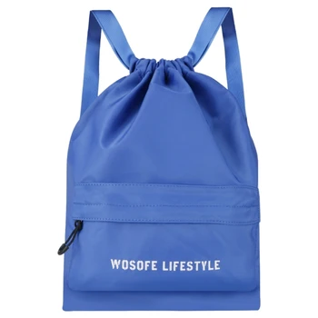 Раница на съвсем малък голям капацитет, плажна чанта с джоб с цип, спортна чанта за фитнес зала