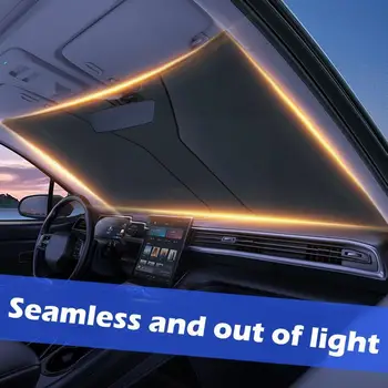Сенника На Прозореца на Колата Козирка за Защита на Козирка на Предното Стъкло Аксесоари За Авто Завеси UV-Стил на Предното Стъкло Сгъваем Prot B5P7