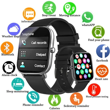 Смарт часовници Y13, гривна, крачкомер, мониторинг на сърдечната честота, Bluetooth-предизвикателство, 1,69-инчов сензорен екран, умни часовници за жени, мъжки часовник