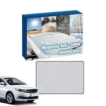 Снежна покритие на предното стъкло на превозното средство, Магнитно покритие на предното стъкло От лед и сняг, защитно покритие на автомобила, Трайна снежна кола покритие за ванове