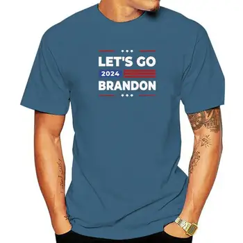 Тениска с надпис Let ' s Go, Брендън, Избори 2024, Забавни политически вицове, тениски срещу Джо Байдън, клуб ризи