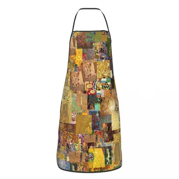 Унисекс, картината на Густав Климт, Престилка готвач кухня за готвене и печене, Мъжки и дамски прибори за градинарство