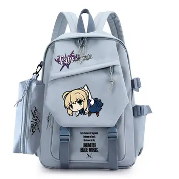 Училищна чанта с аниме Fate Stay Night, пътен раница, чанта за тийнейджъри 